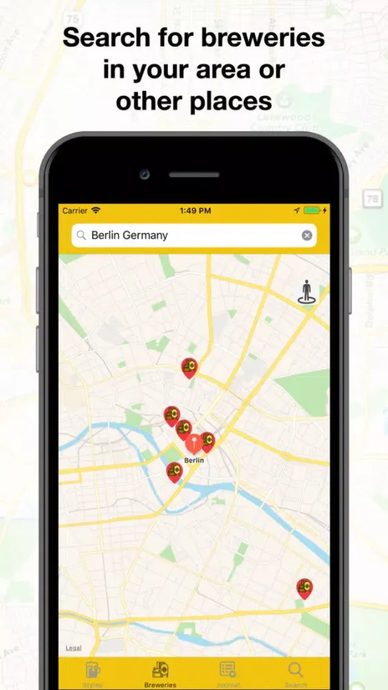 Tangkapan layar TheBrewApp