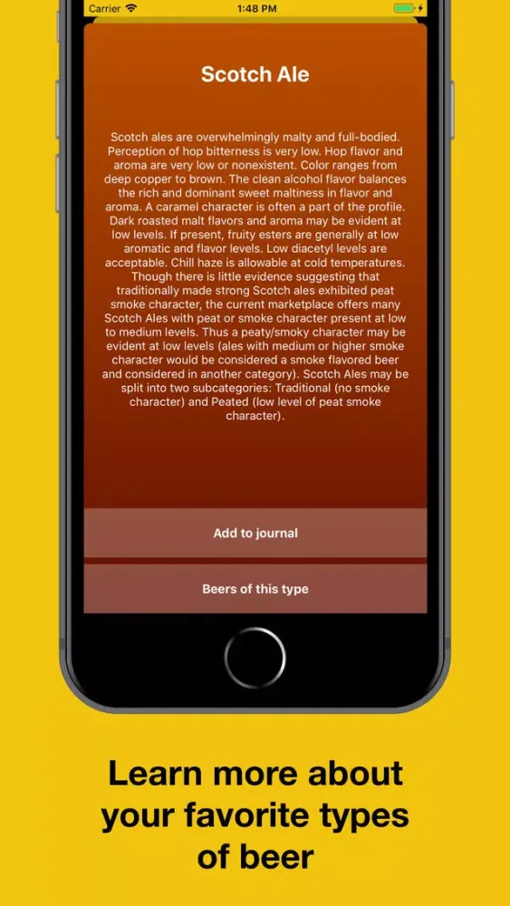 Tangkapan layar TheBrewApp