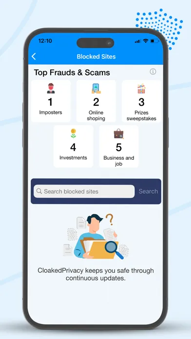 Tangkapan layar CloakedPrivacy