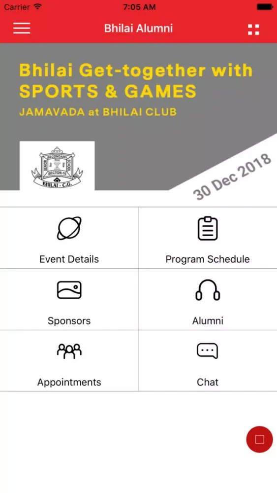 Bhilai Alumni App স্ক্রিনশট