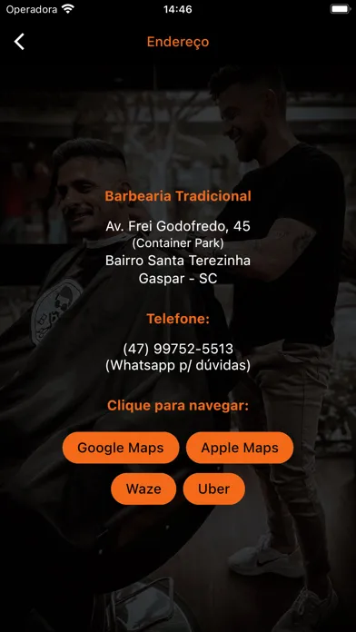 Ảnh chụp màn hình của Barbearia Tradicional