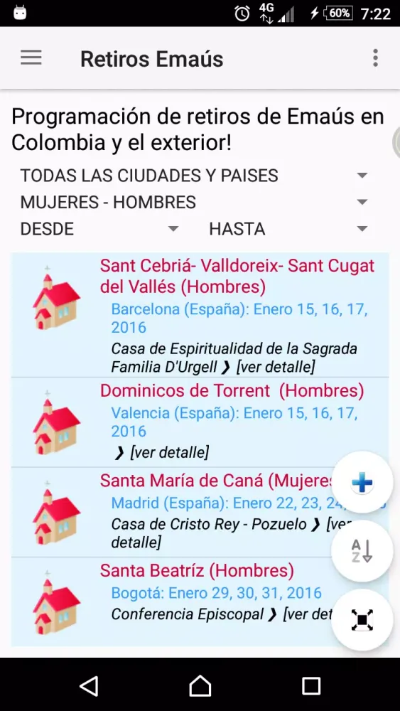 Retiros Emaús Screenshots