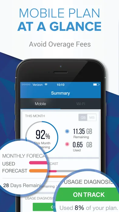 Data Manager - Track Usage of Mobile/Wi-Fi Data Plan স্ক্রিনশট