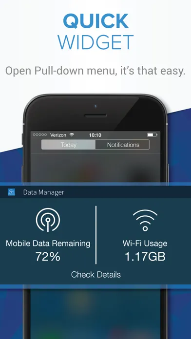 Data Manager - Track Usage of Mobile/Wi-Fi Data Plan স্ক্রিনশট