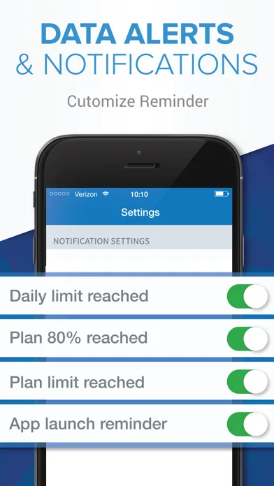 Data Manager - Track Usage of Mobile/Wi-Fi Data Plan স্ক্রিনশট