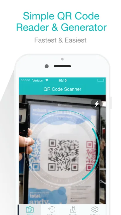 Capturas de tela do QR Code Reader & Scanner - Instant Scan & Generation -