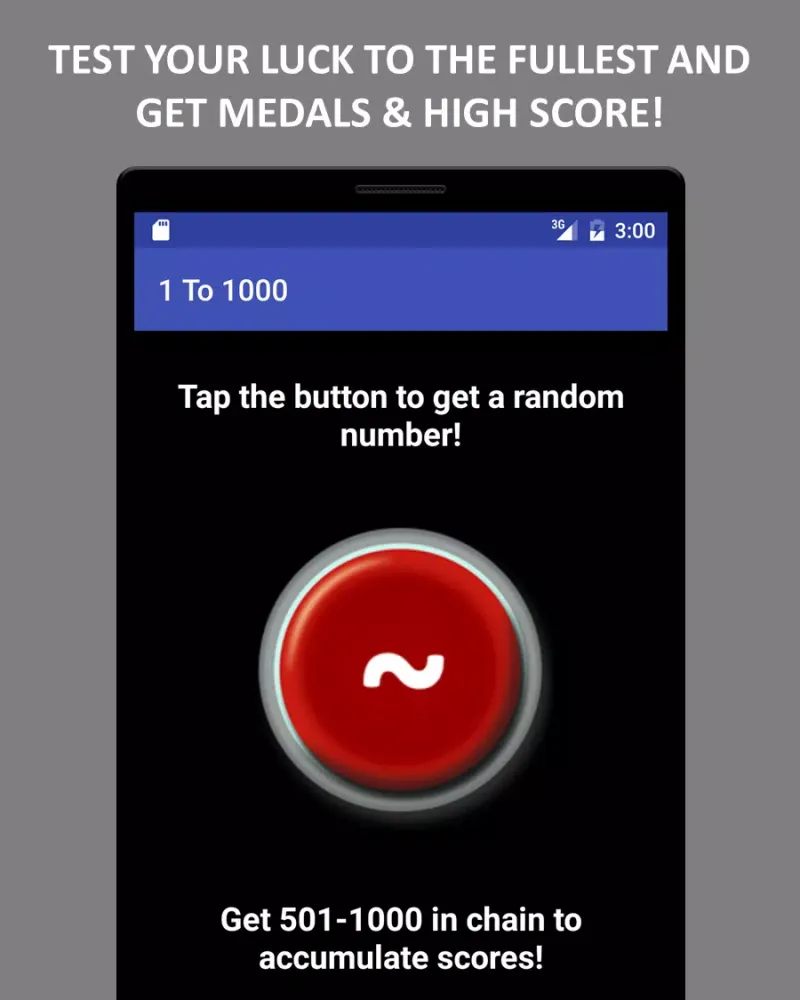 Captures d'écran de 1 To 1000 Game (Lucky Game)