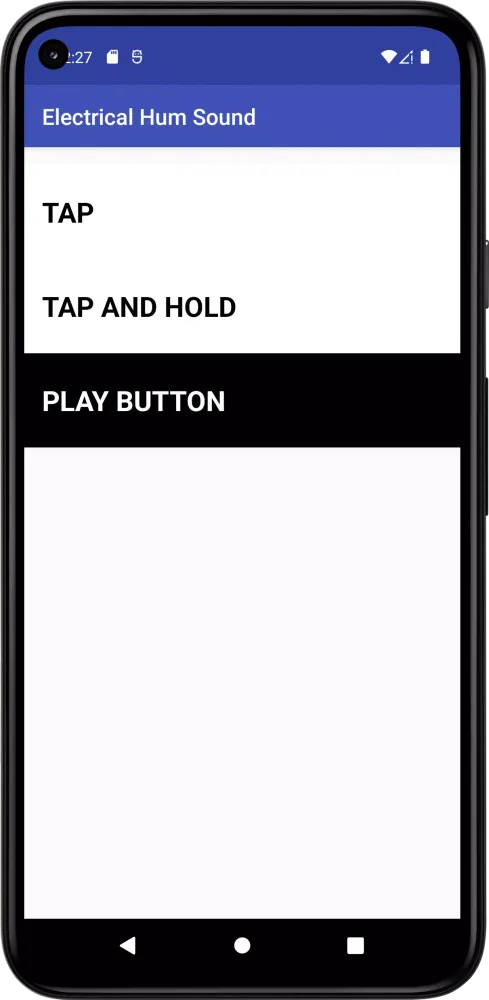Screenshot di Electrical Hum Sound