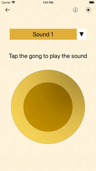 Capturas de tela do Gong Sounds!