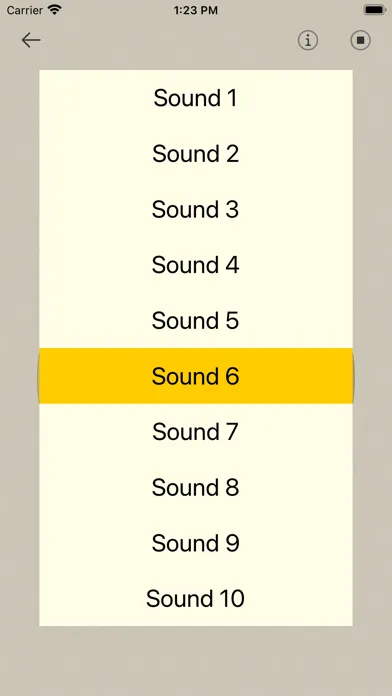 Capturas de tela do Gong Sounds!