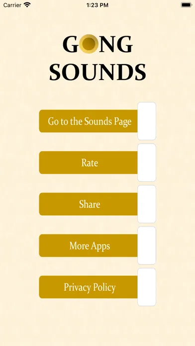 Capturas de tela do Gong Sounds!