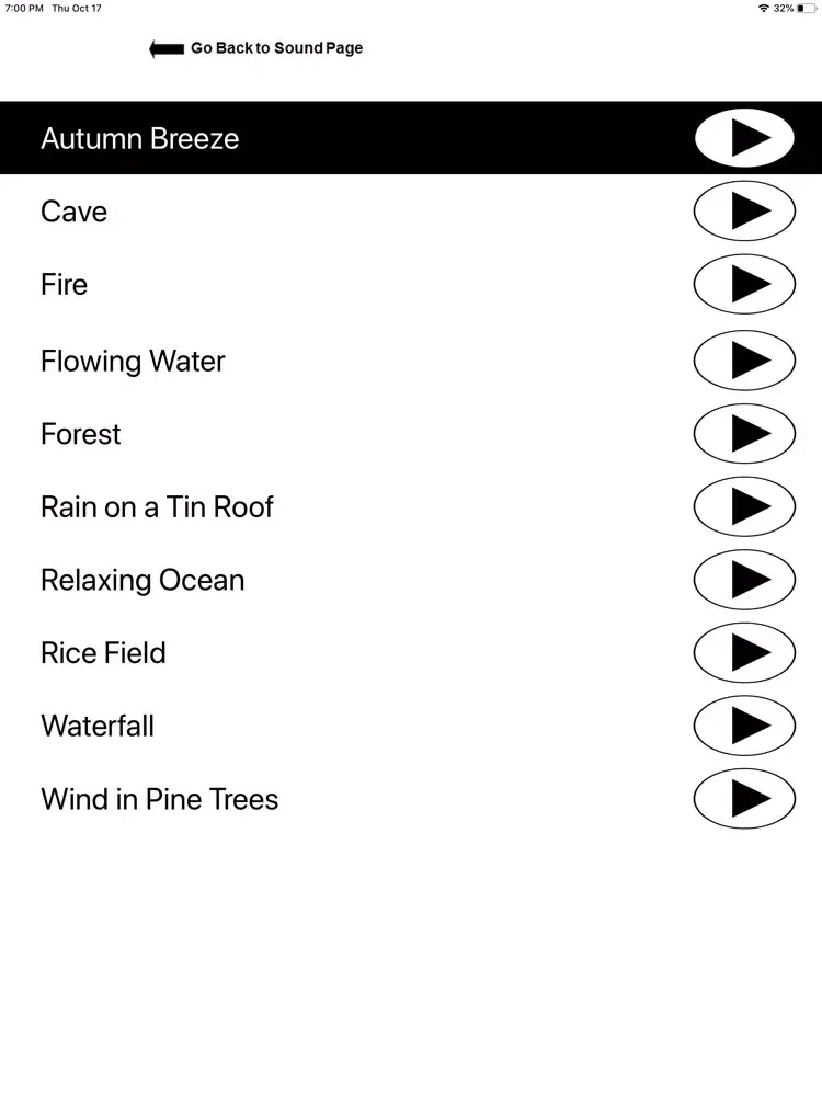 Screenshot di Nature Relaxing Sounds Set iPad 