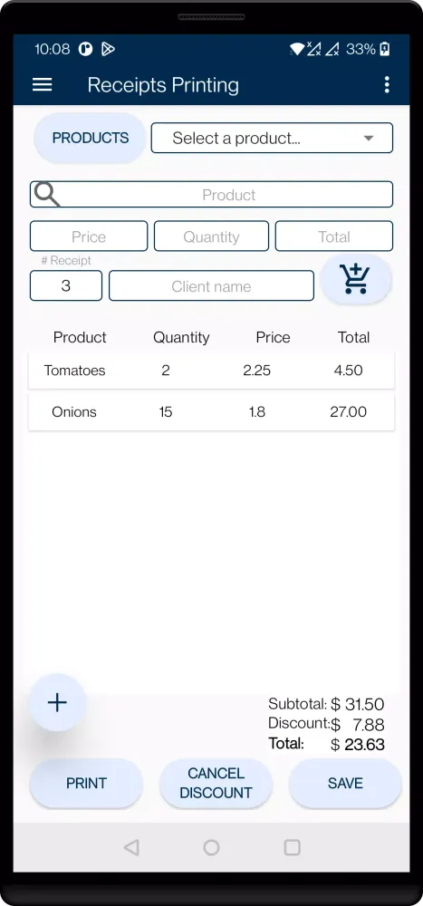 Bluetooth Thermal Printer POS Screenshots