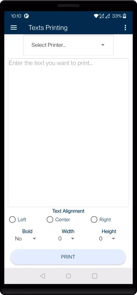 Bluetooth Thermal Printer POS Screenshots