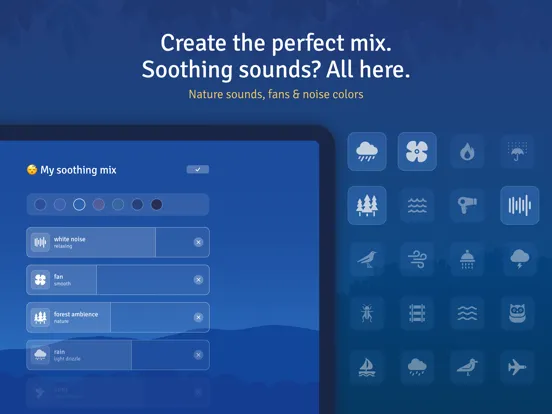 Capturas de pantalla de Nuits: White Noise Soundscapes iPad 