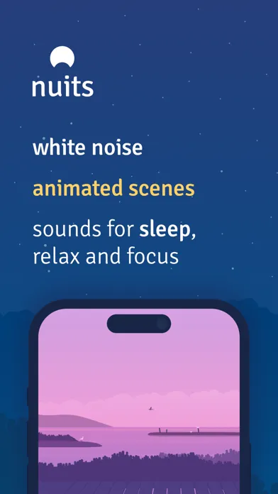 Capturas de pantalla de Nuits: White Noise Soundscapes