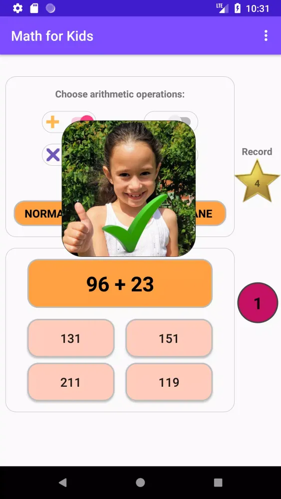 Capturas de tela do Math for Kids