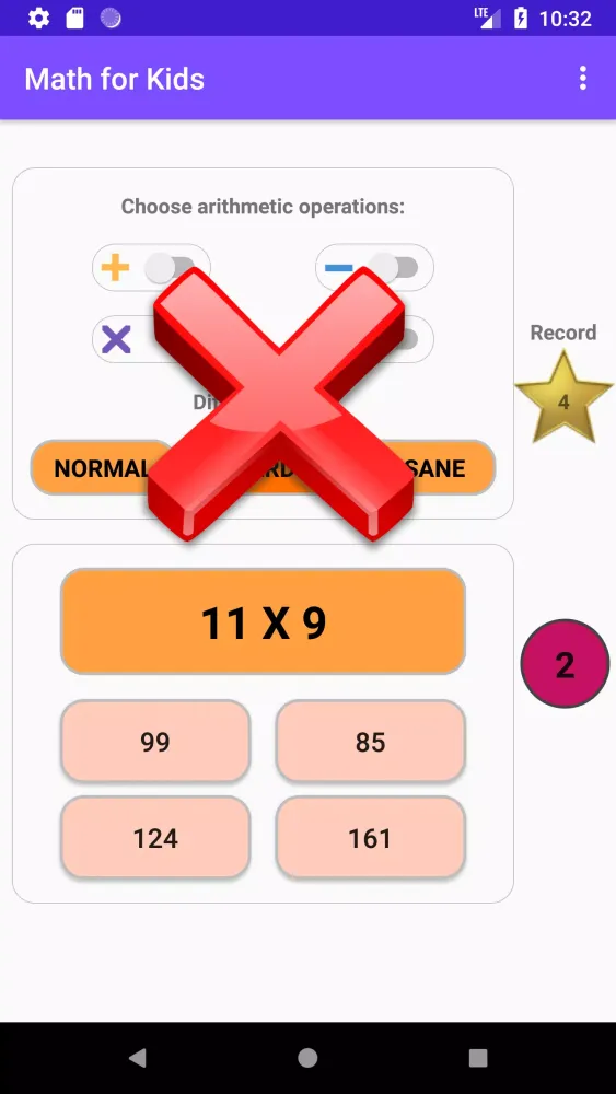 Capturas de tela do Math for Kids