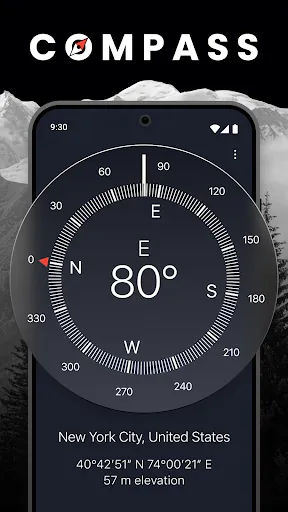 Capturas de tela do Compass: Accurate Compass