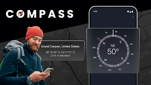 Capturas de tela do Compass: Accurate Compass