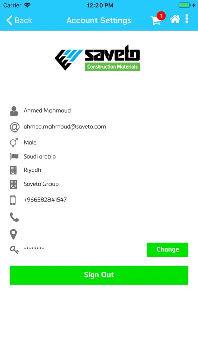 Saveto Screenshots