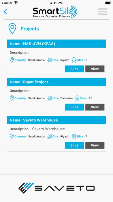 Zrzuty ekranu Smart Silo