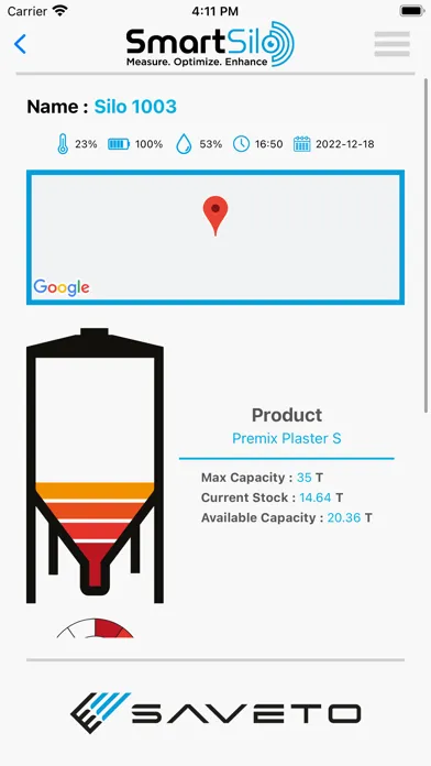 Zrzuty ekranu Smart Silo