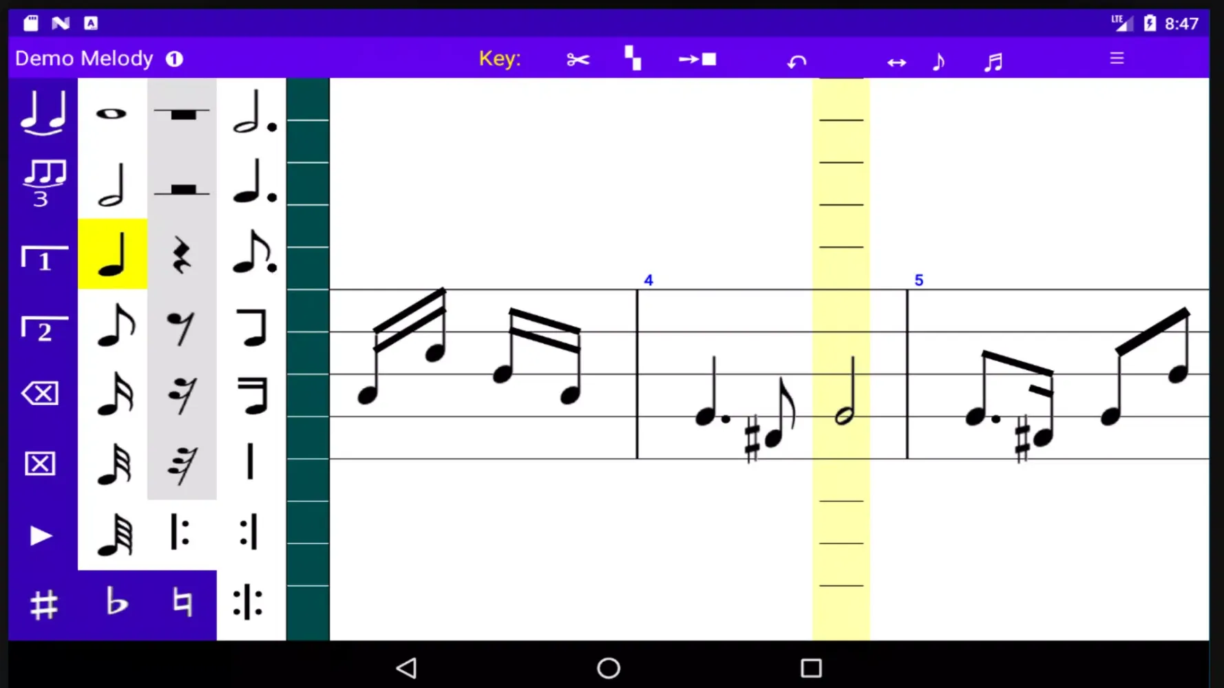 Melody Notepad سکرین شاٹس