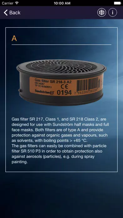 Sundström Safety Filter Guide应用截图