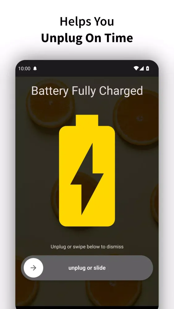 Full Battery Charge Alarm Screenshots