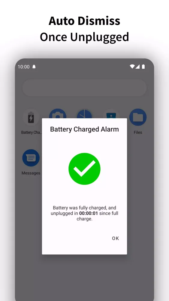 Full Battery Charge Alarm Screenshots