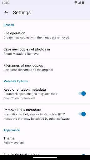 Скриншоты Photo Metadata Remover