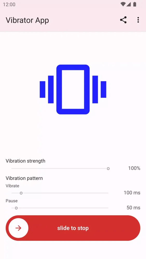 Capturas de tela do Vibrator App