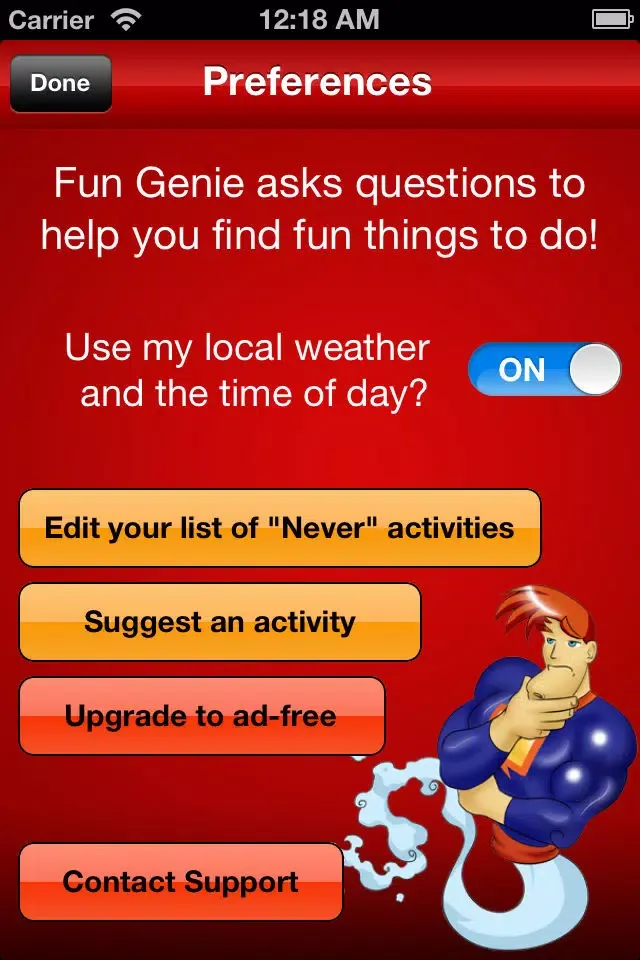 Tangkapan layar Fun Genie