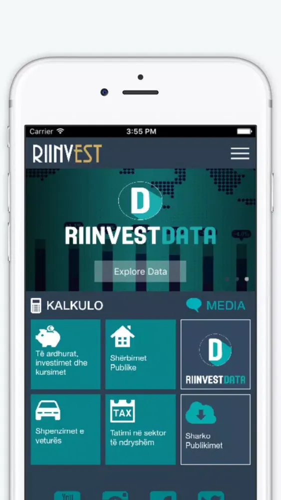 Zrzuty ekranu Riinvest Institute