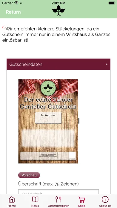 Tangkapan skrin Tiroler Wirtshaus