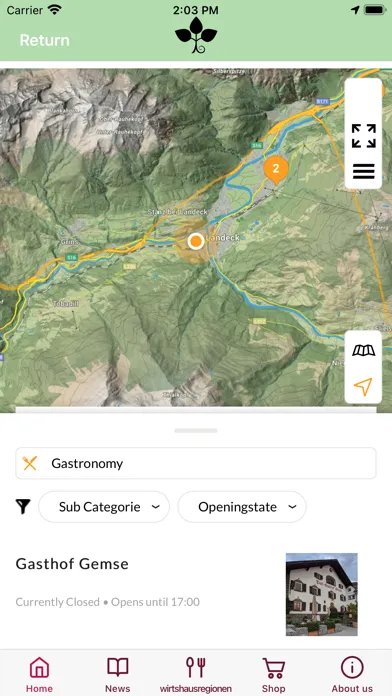Tangkapan skrin Tiroler Wirtshaus