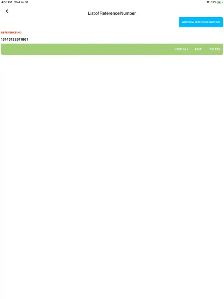 Tangkapan skrin Online Wapda Bill Checker iPad 