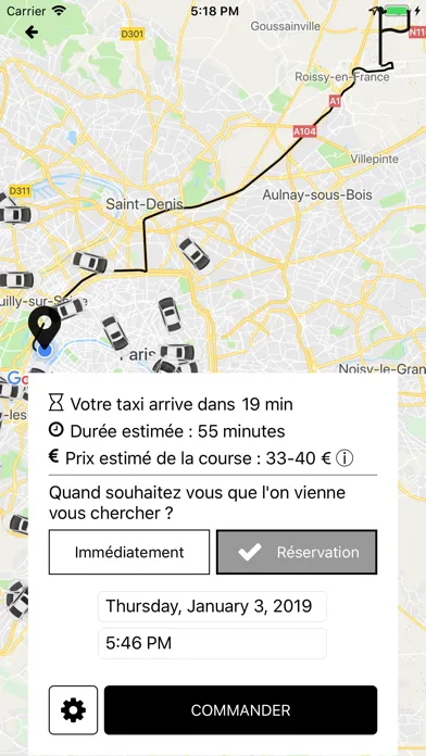 Zrzuty ekranu TaxiClub