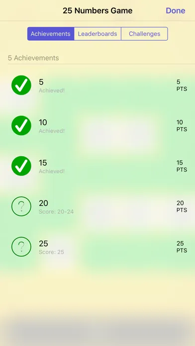 25 Numbers Game Ekran Görüntüleri
