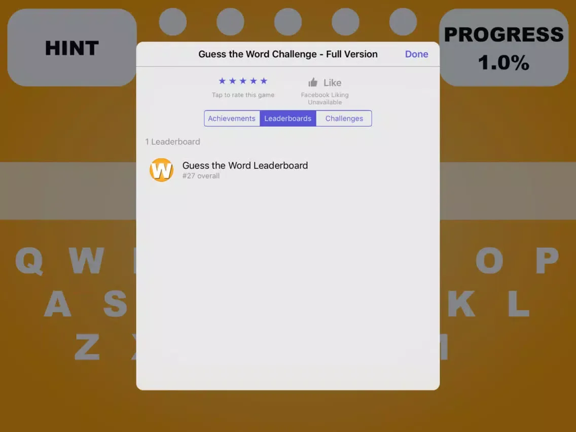 Zrzuty ekranu Guess the Word Challenge - Full Version iPad 