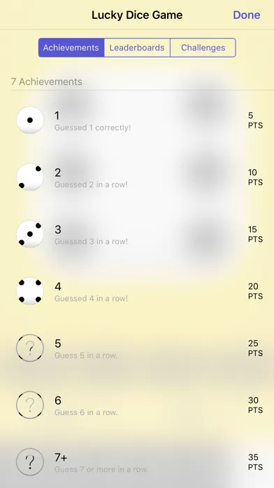 Tangkapan skrin Lucky Dice Guessing Game