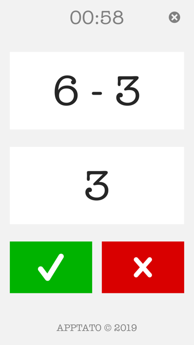 Zrzuty ekranu True or False Math