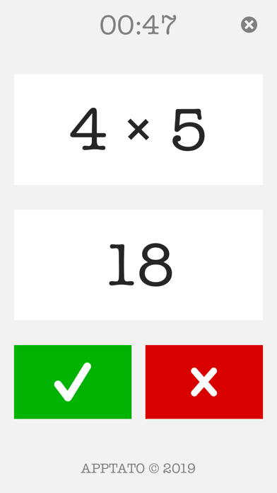 Zrzuty ekranu True or False Math