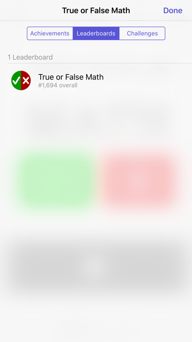 Zrzuty ekranu True or False Math