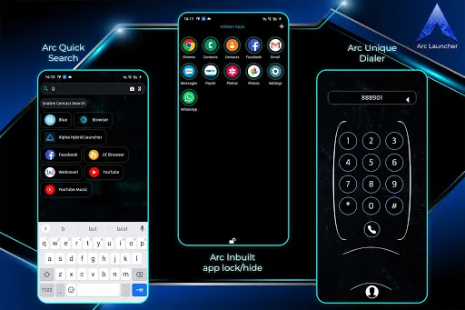 ARC Launcher® Pro Themes DIY Screenshots