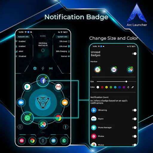 ARC Launcher® Pro Themes DIY Screenshots