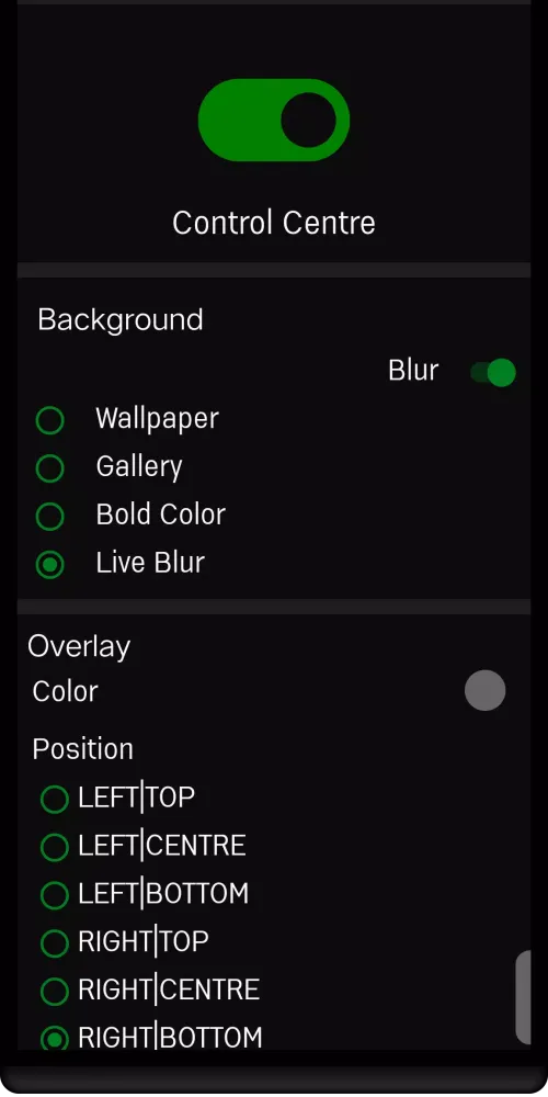 Tangkapan layar iControl Center Pro