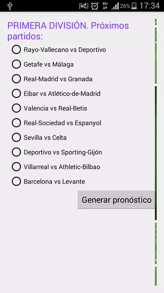 Pronóstico Futbol 1ª División应用截图