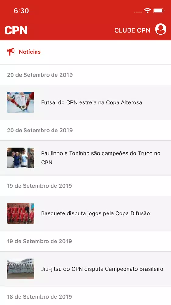 Clube CPN Screenshots